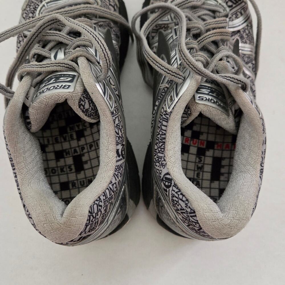 Brooks Adrenaline GTS 17 Gray Lady NYC Limited Edition Running Sneakers Sz 7 - Picture 12 of 15